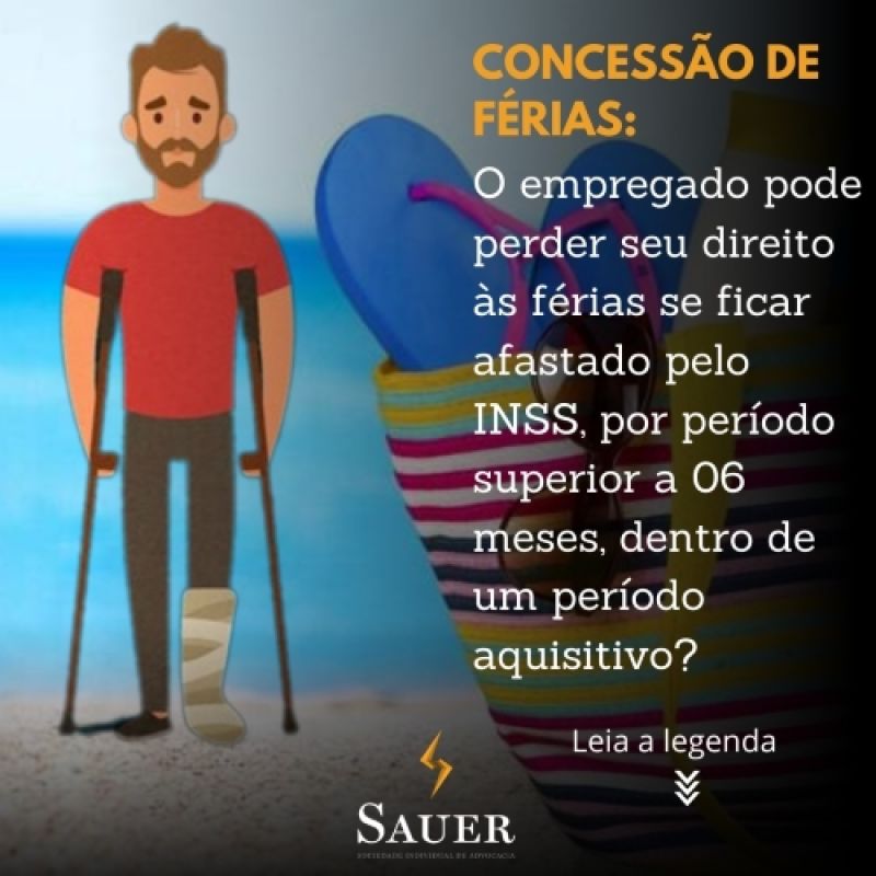 Concessão das férias